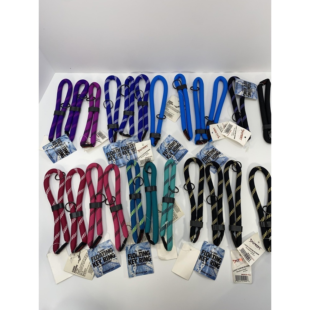23 LOT Shockers Classic Floating Key Ring Wristband Style Boating Watersport USA